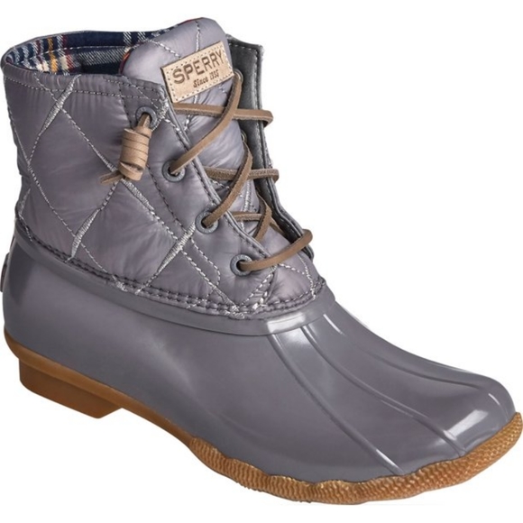 Sperry Quilted Duck Boot - Gray - Picture 1 of 6